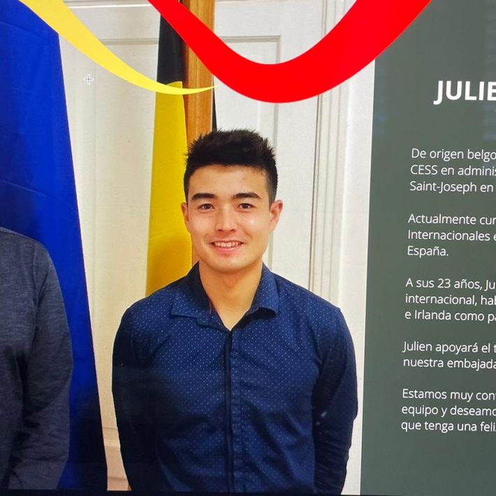 El alumno Julien Vanstichel primer internacionalista de la Región que se incorpora a la Embajada de Bélgica en Cuba